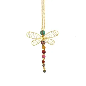 Aasha Dragonfly Pendant Necklace