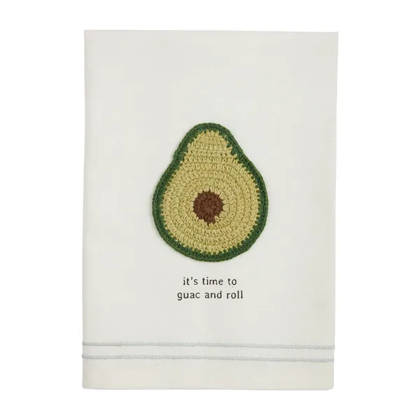 Avocado Fiesta Crochet Towel