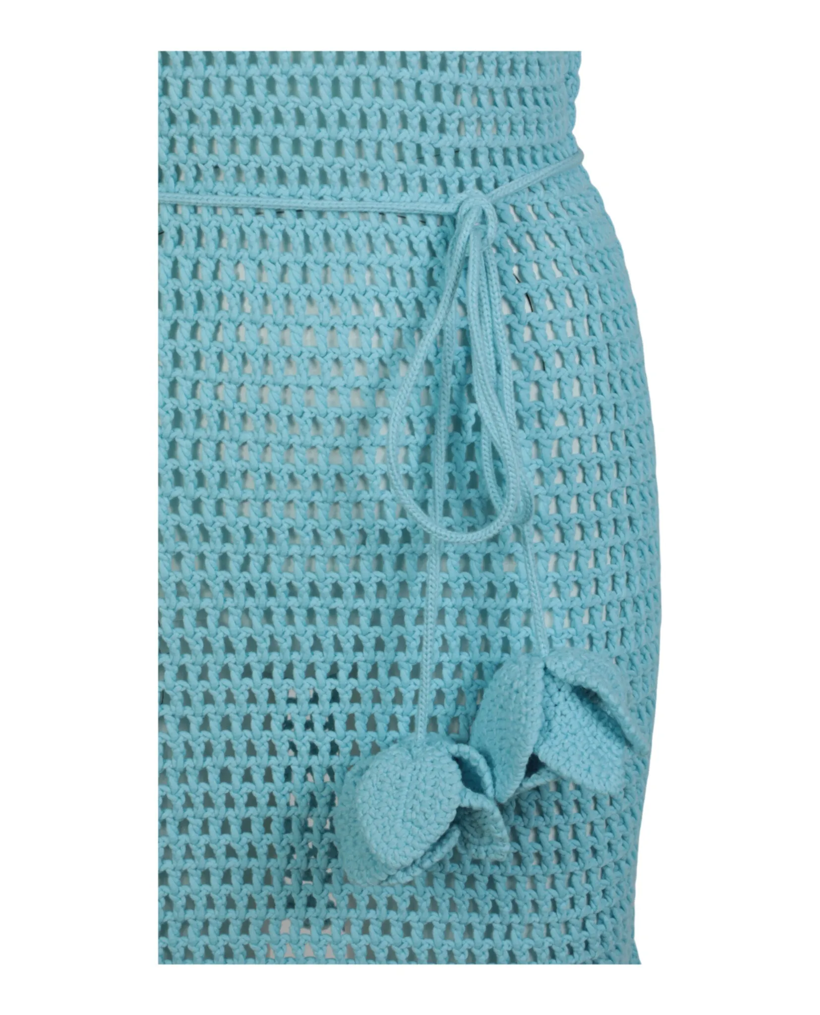 Burberry Womens Crochet-Knit Belted-Waist Sleeveless Dress