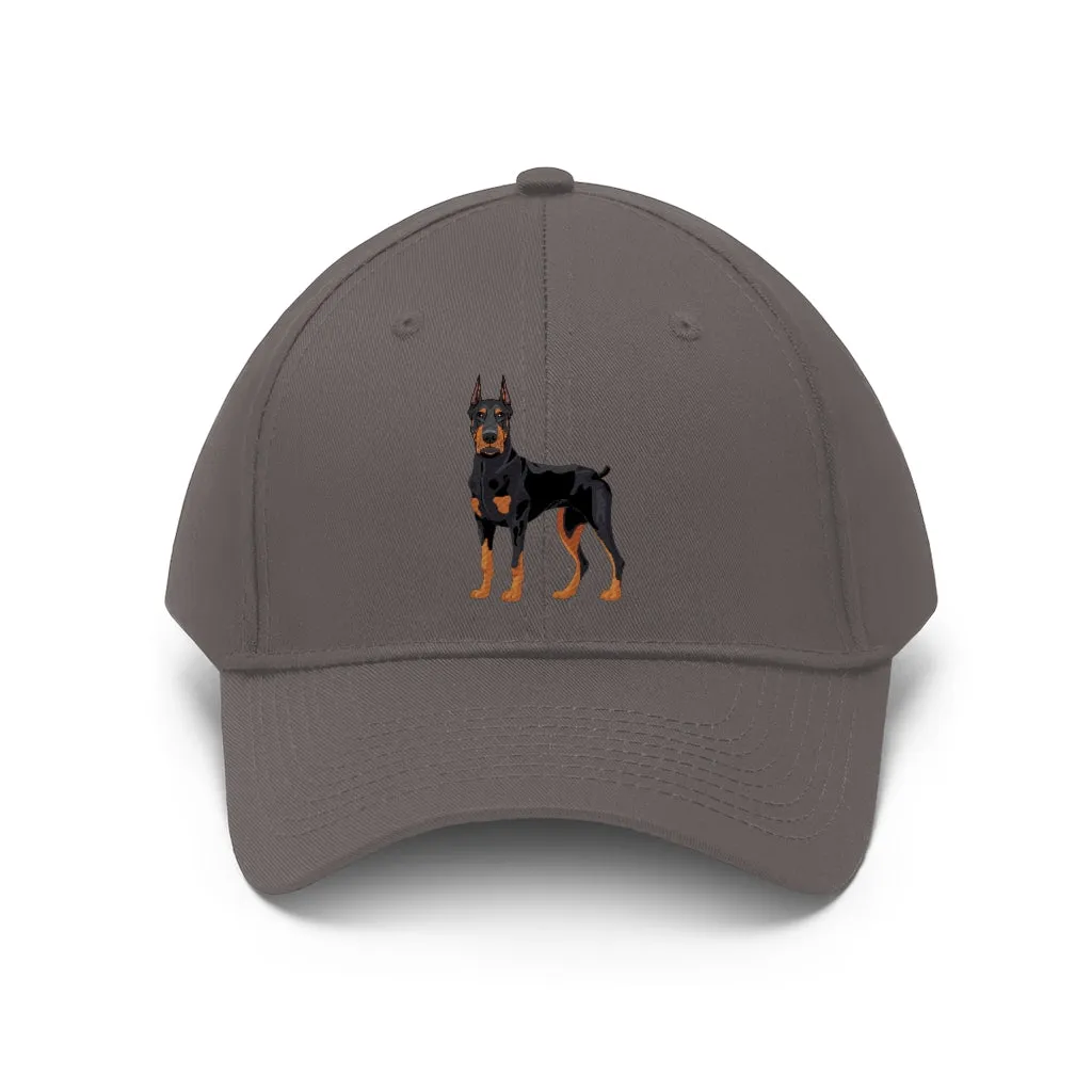 Doberman Pinscher Unisex Twill Hat