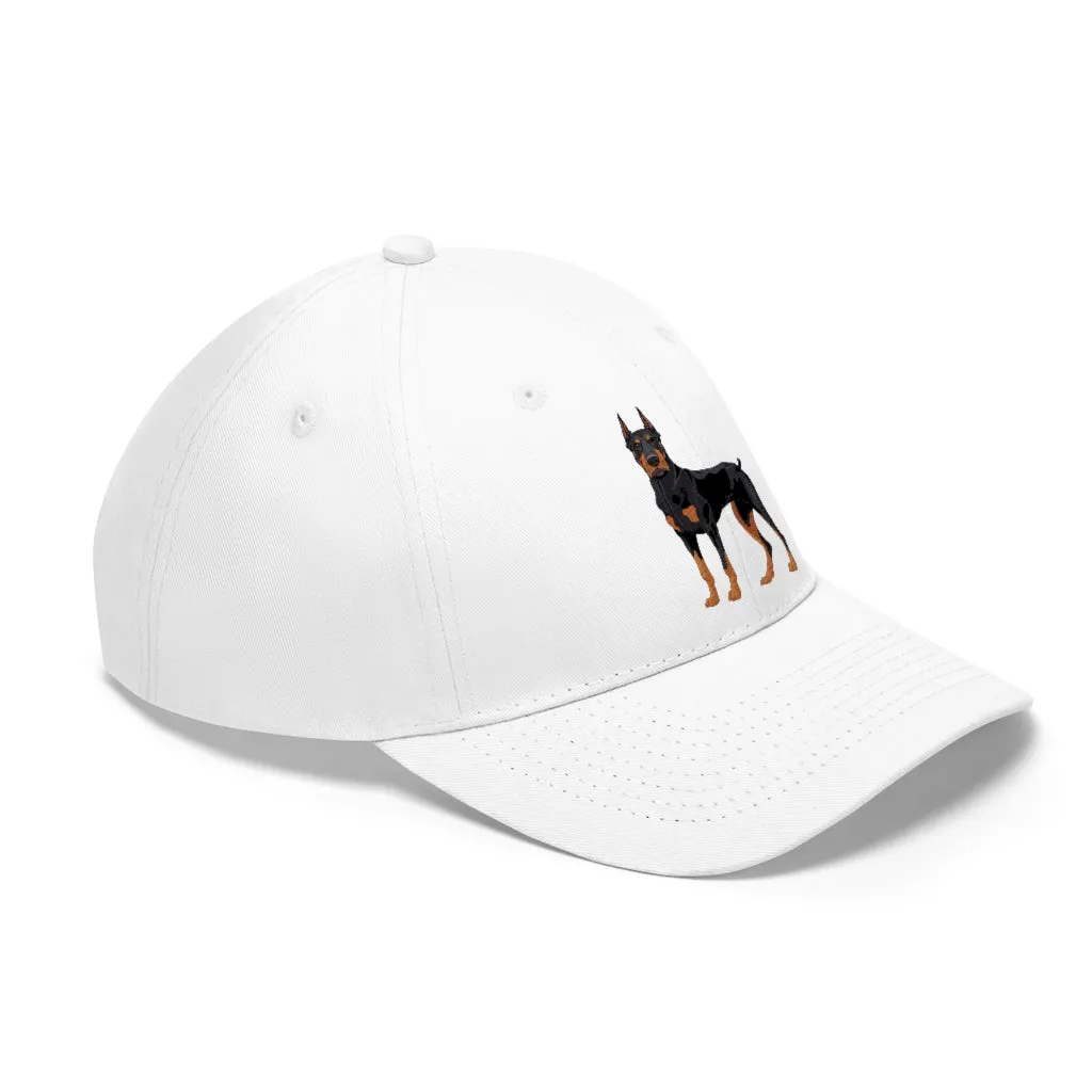 Doberman Pinscher Unisex Twill Hat