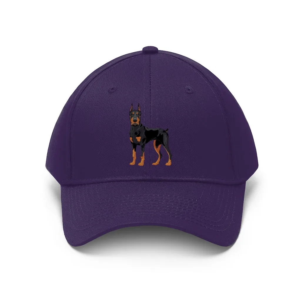 Doberman Pinscher Unisex Twill Hat