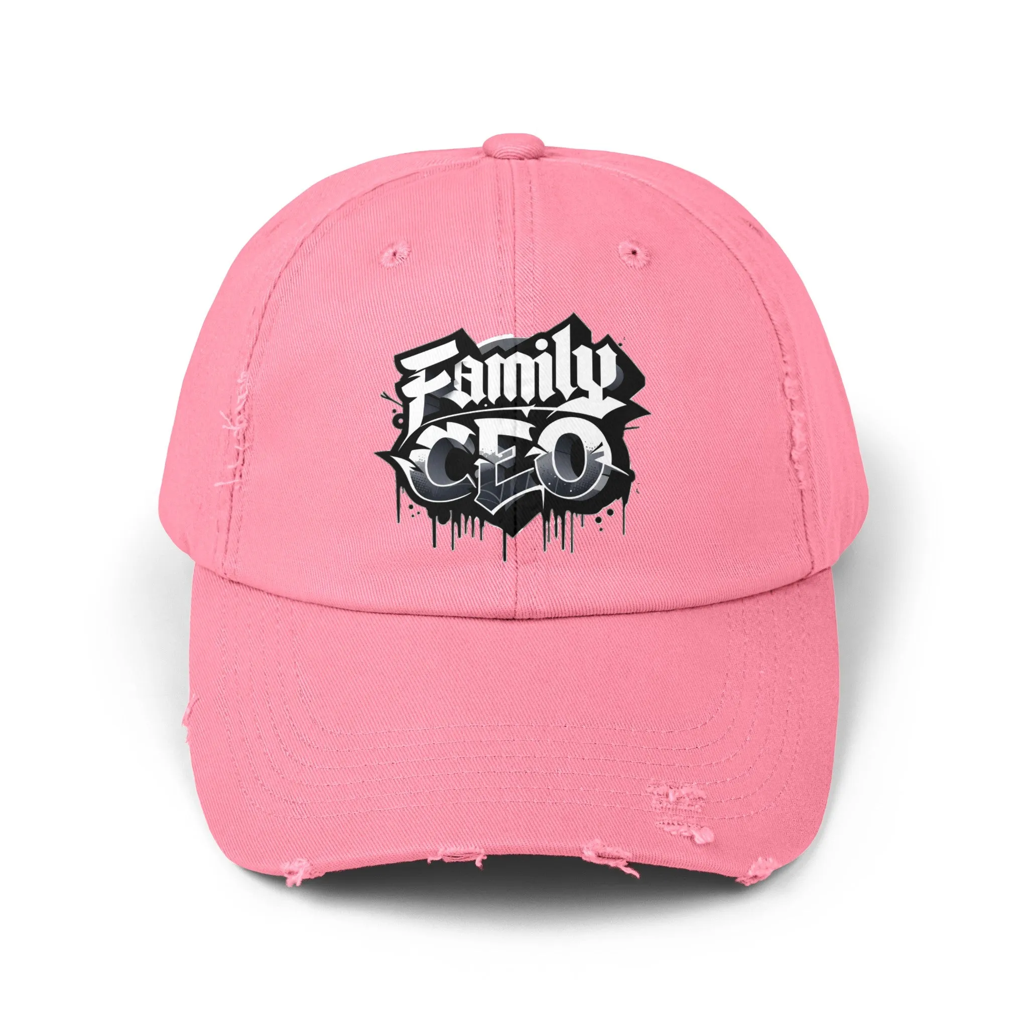 Family CEO Unisex (Adult) Distressed Cap