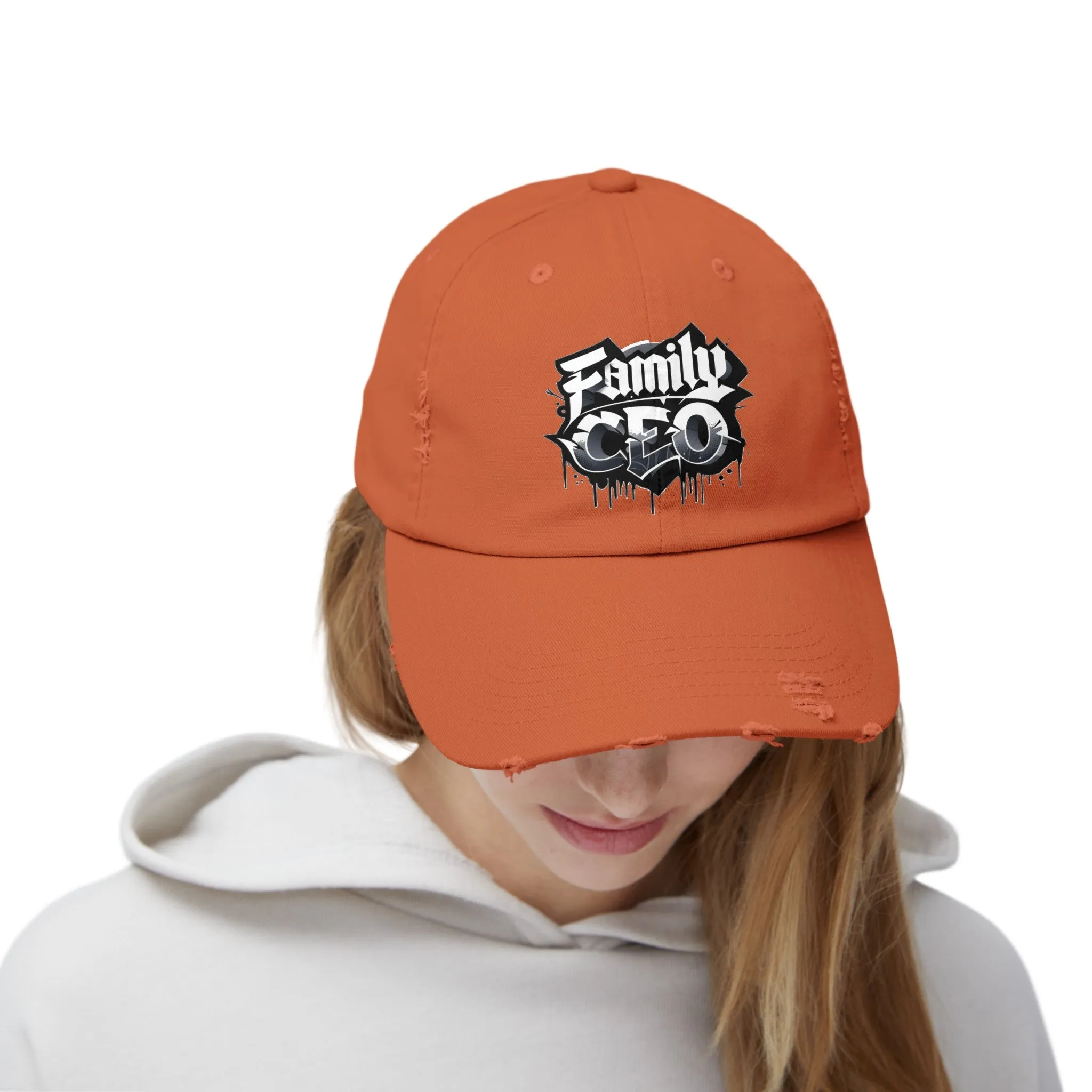 Family CEO Unisex (Adult) Distressed Cap