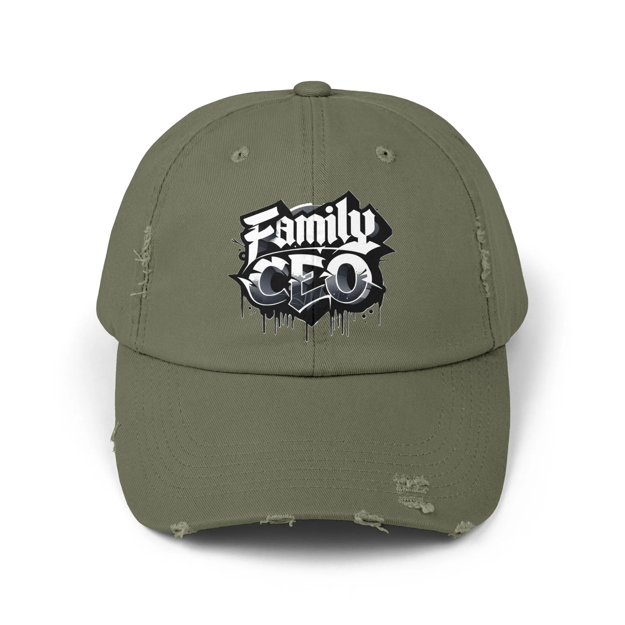 Family CEO Unisex (Adult) Distressed Cap