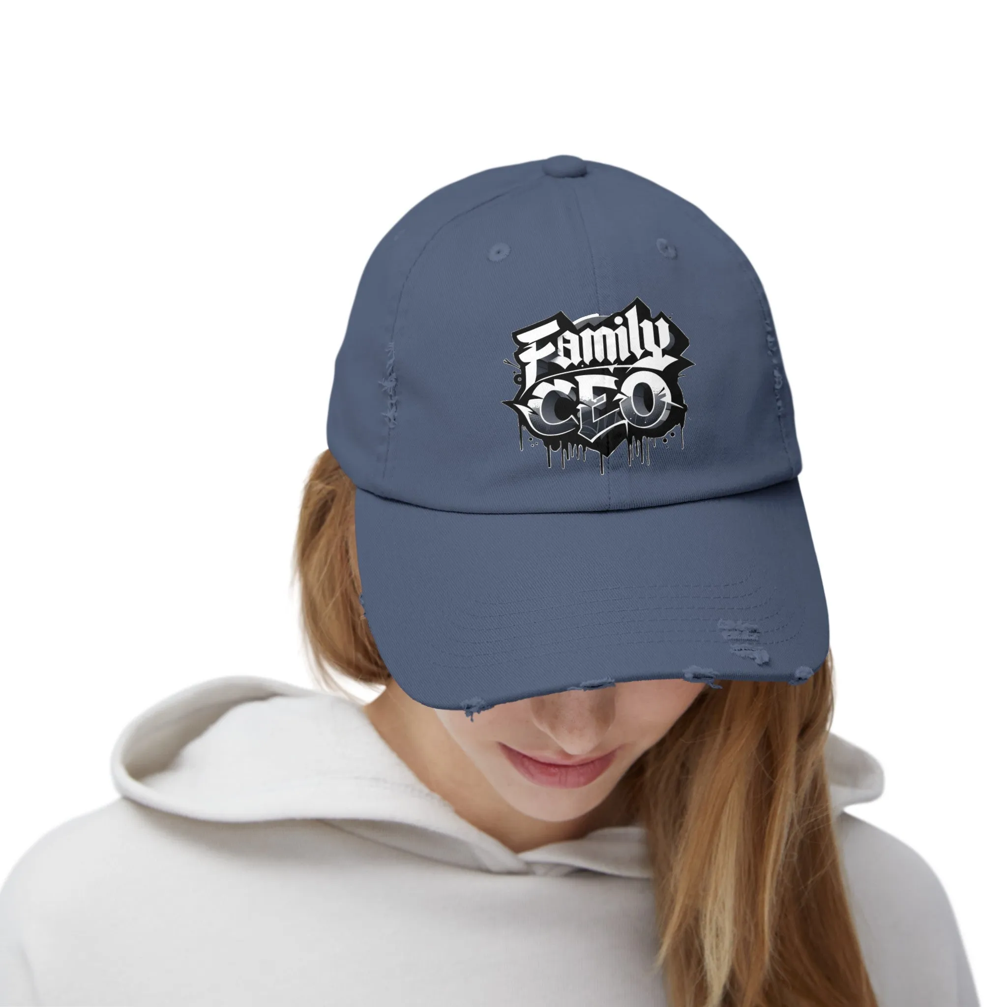 Family CEO Unisex (Adult) Distressed Cap