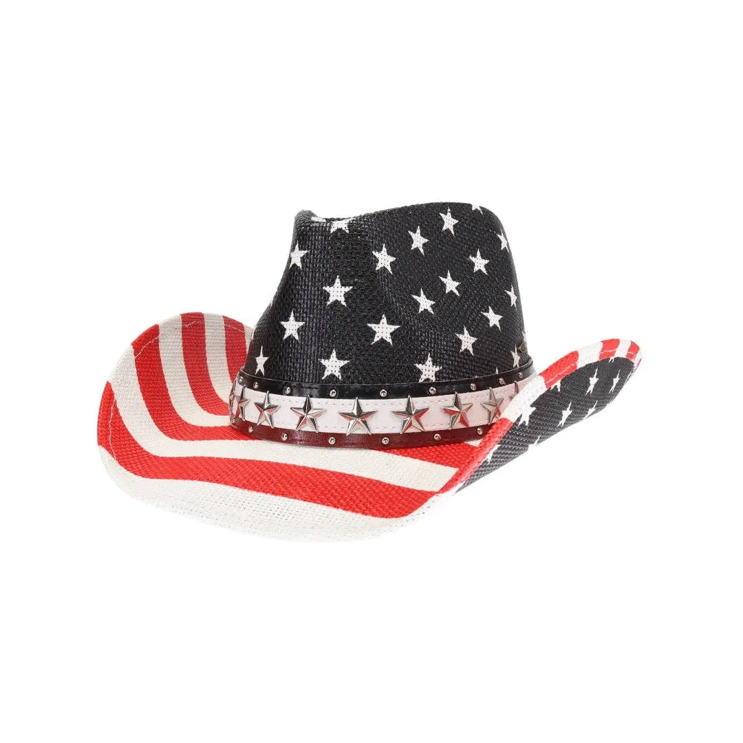 Flag Cowboy Hat by CC Beanie