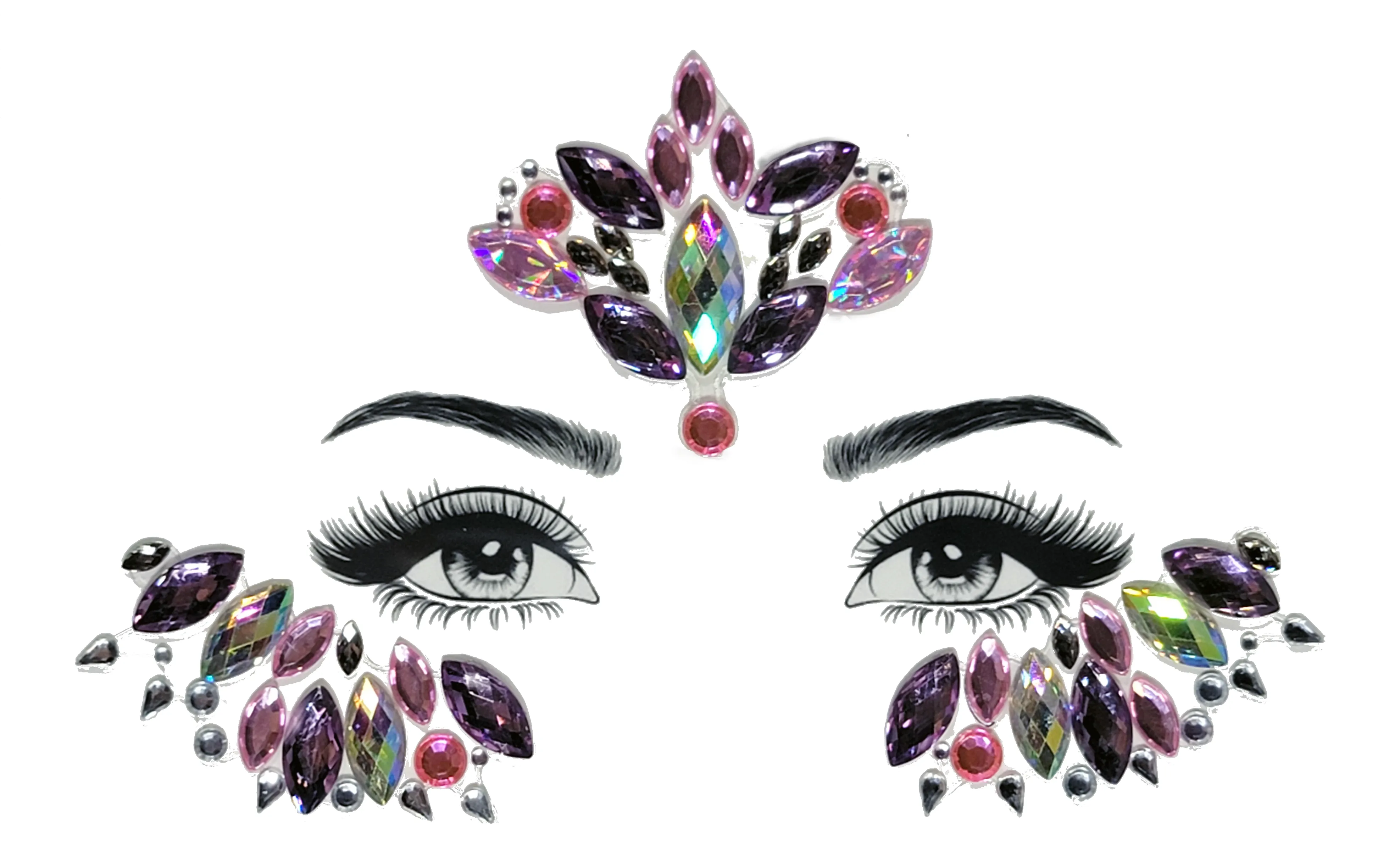 Kamadhenv Face Gem Stickers