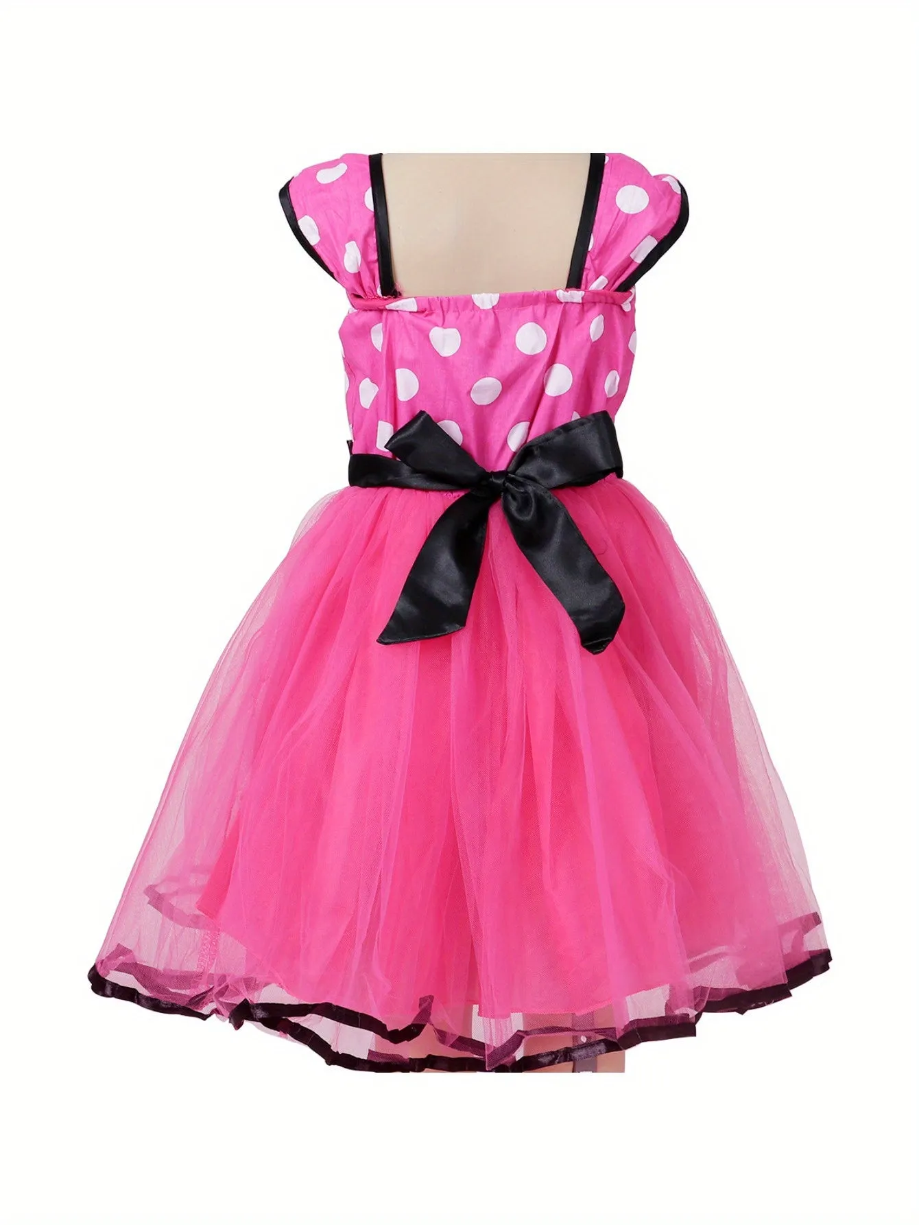 Kamo Mouse Polka Dots Princess Pageant Dresses, Girls Fancy Dress, Cute Clothing For Babies And Toddlers With Polka Dots, Clothes For Baby Girls