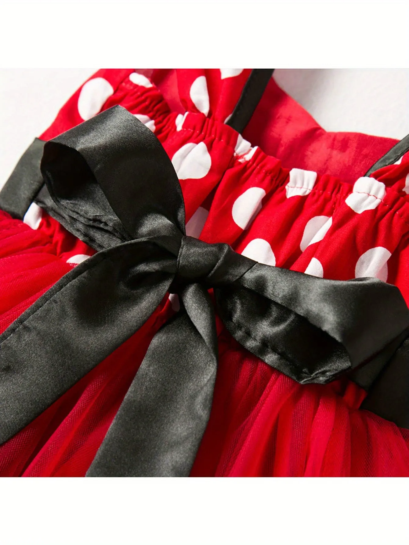 Kamo Mouse Polka Dots Princess Pageant Dresses, Girls Fancy Dress, Cute Clothing For Babies And Toddlers With Polka Dots, Clothes For Baby Girls
