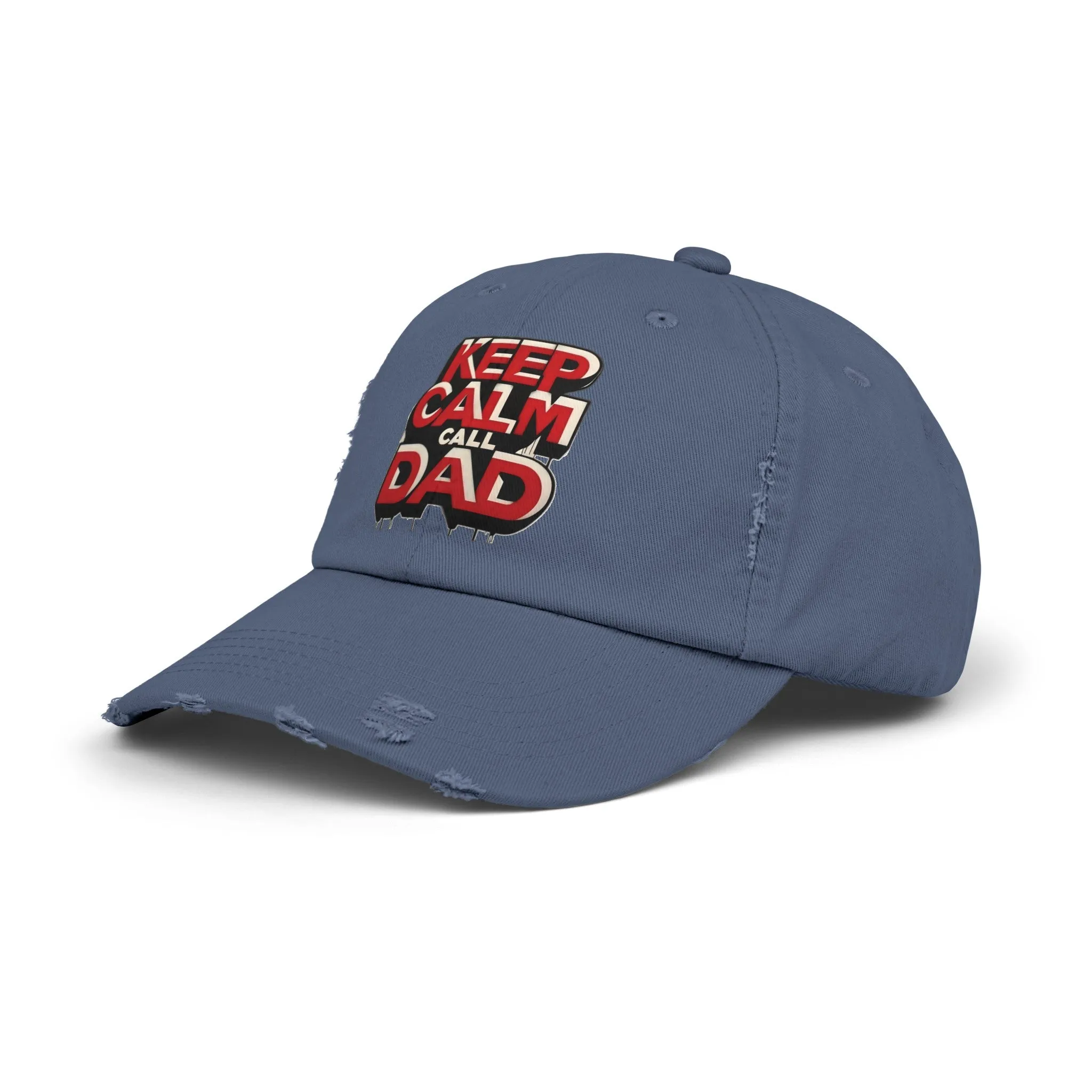 Keep Calm, Call Dad Distressed Cap (Unisex)