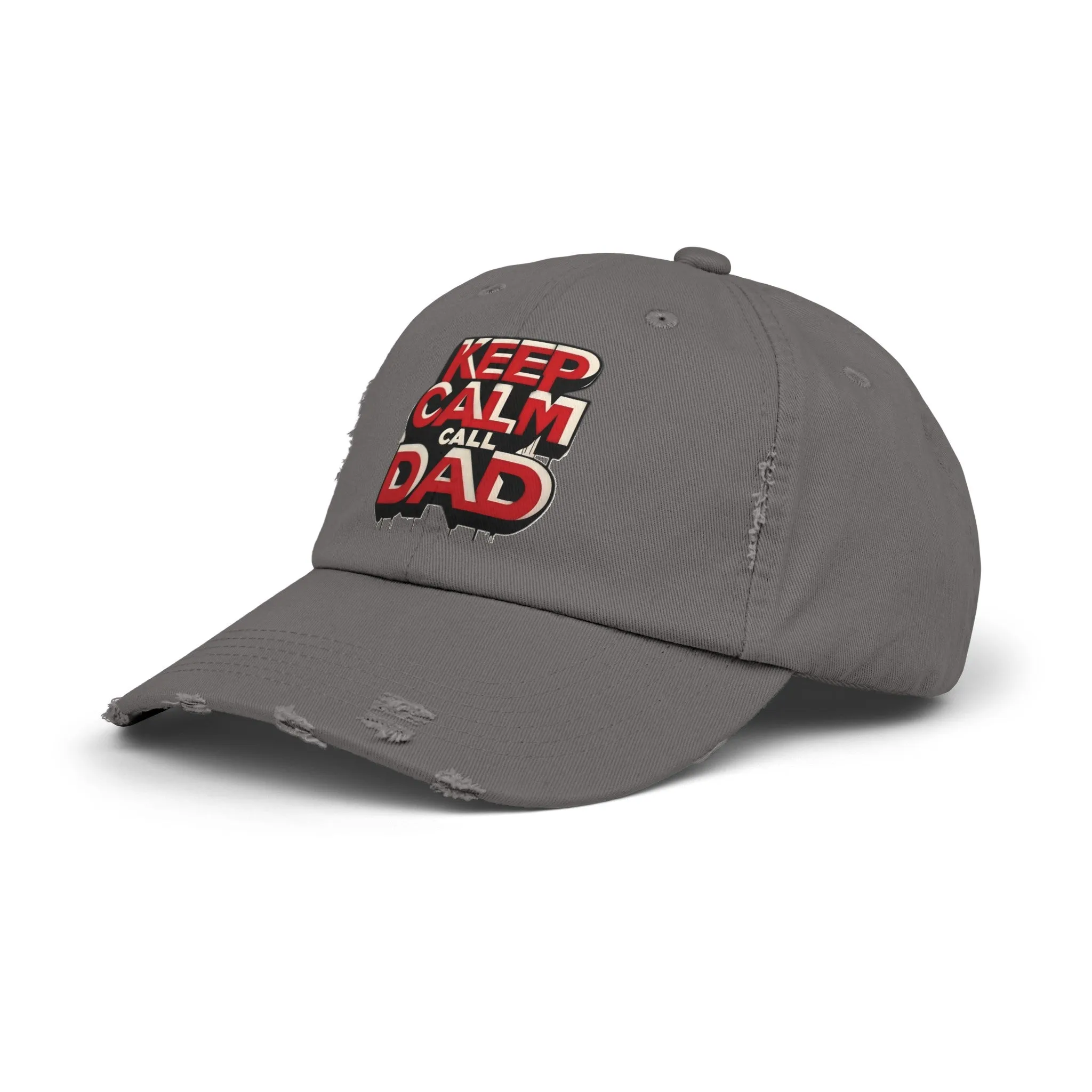 Keep Calm, Call Dad Distressed Cap (Unisex)