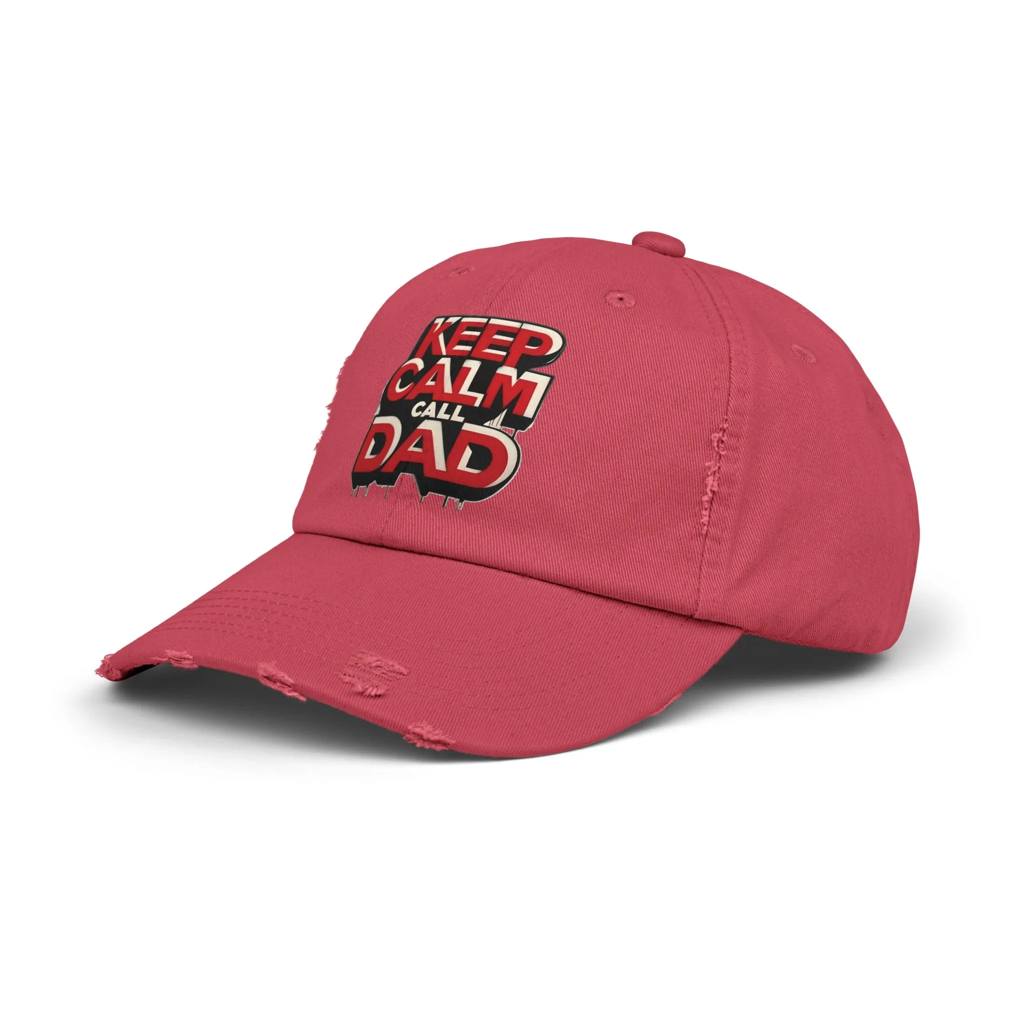 Keep Calm, Call Dad Distressed Cap (Unisex)