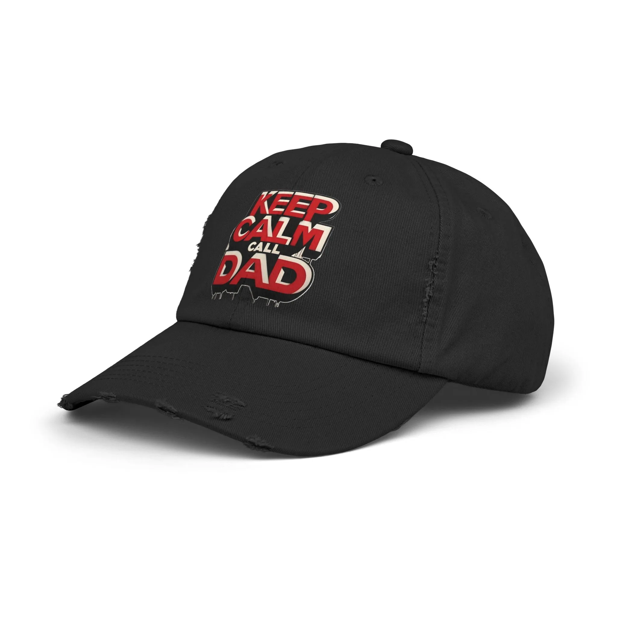 Keep Calm, Call Dad Distressed Cap (Unisex)