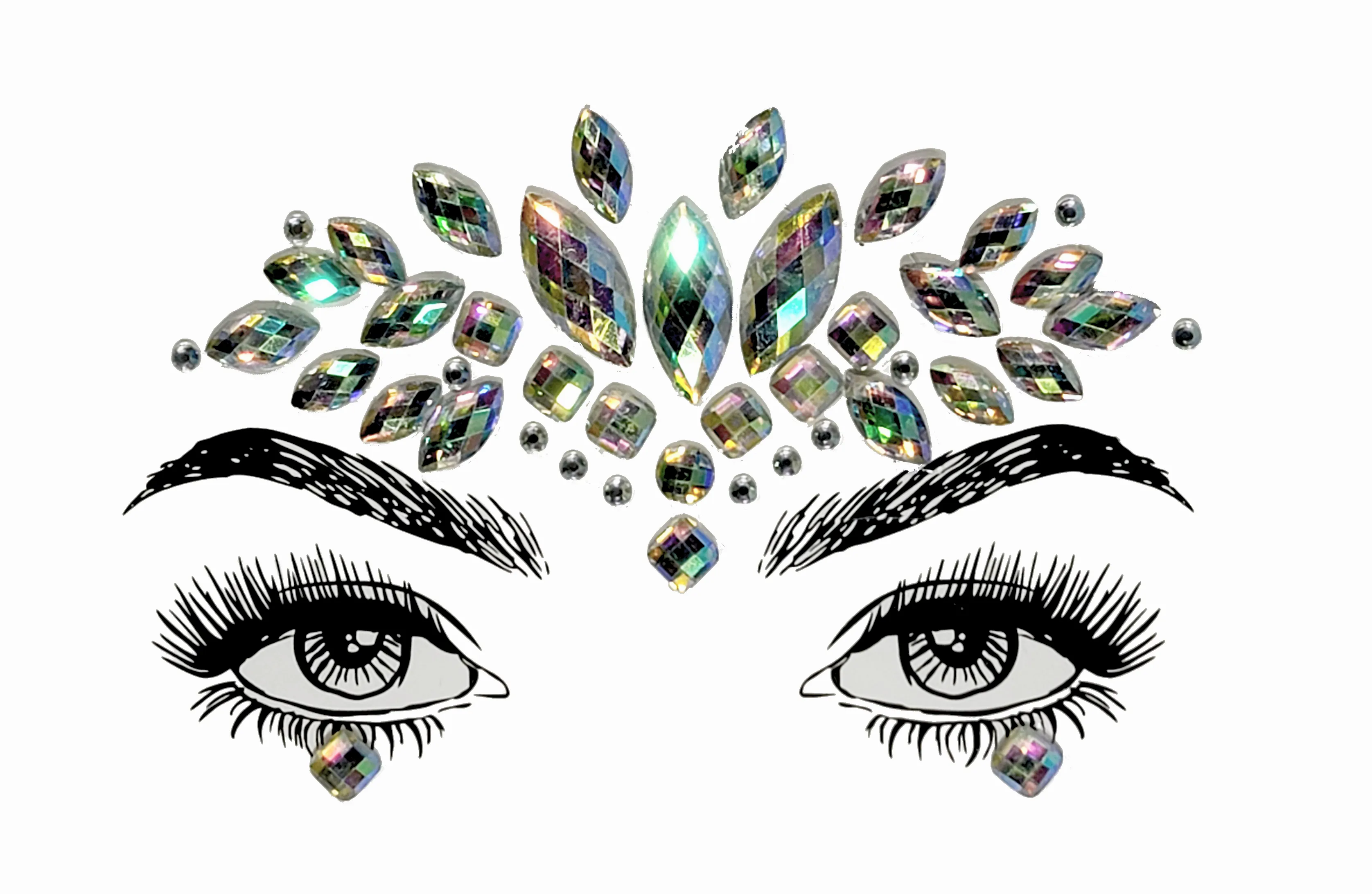 Mahadevi Face Gem Stickers