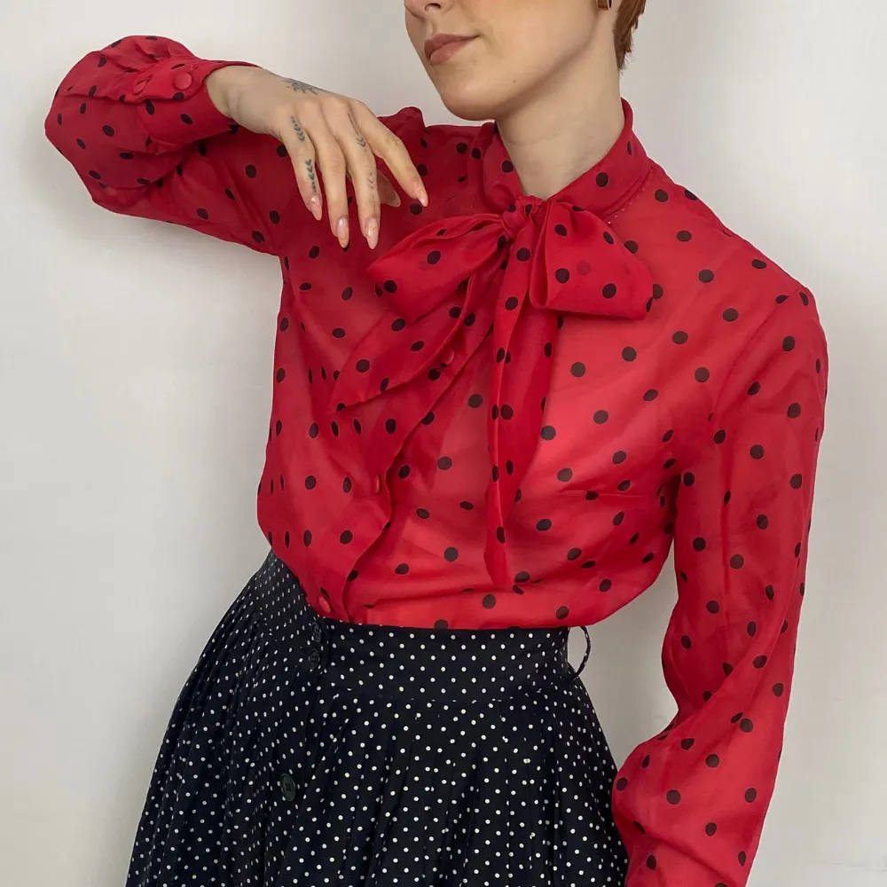 Polka Dot Blouse - XS