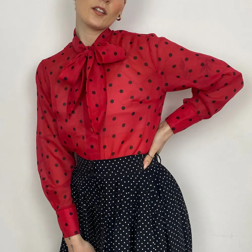 Polka Dot Blouse - XS