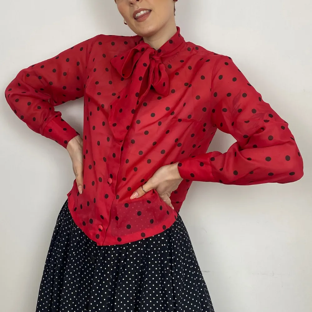 Polka Dot Blouse - XS