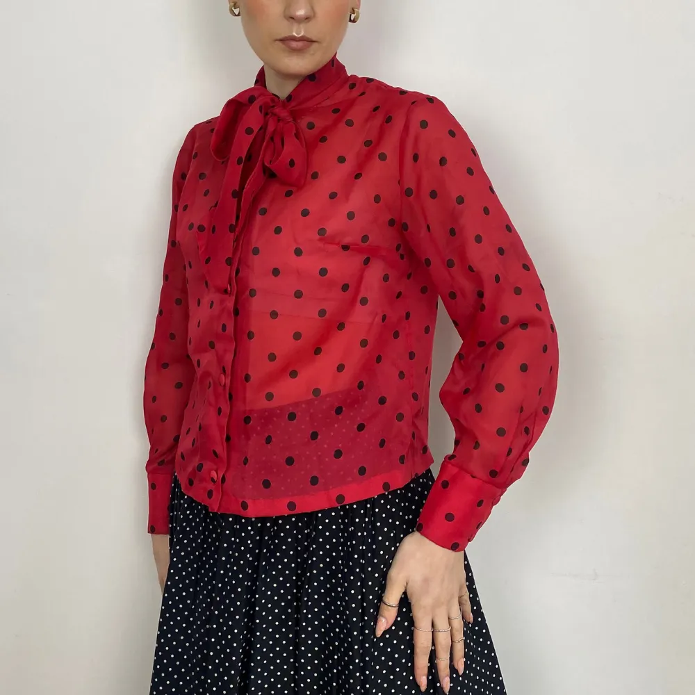 Polka Dot Blouse - XS