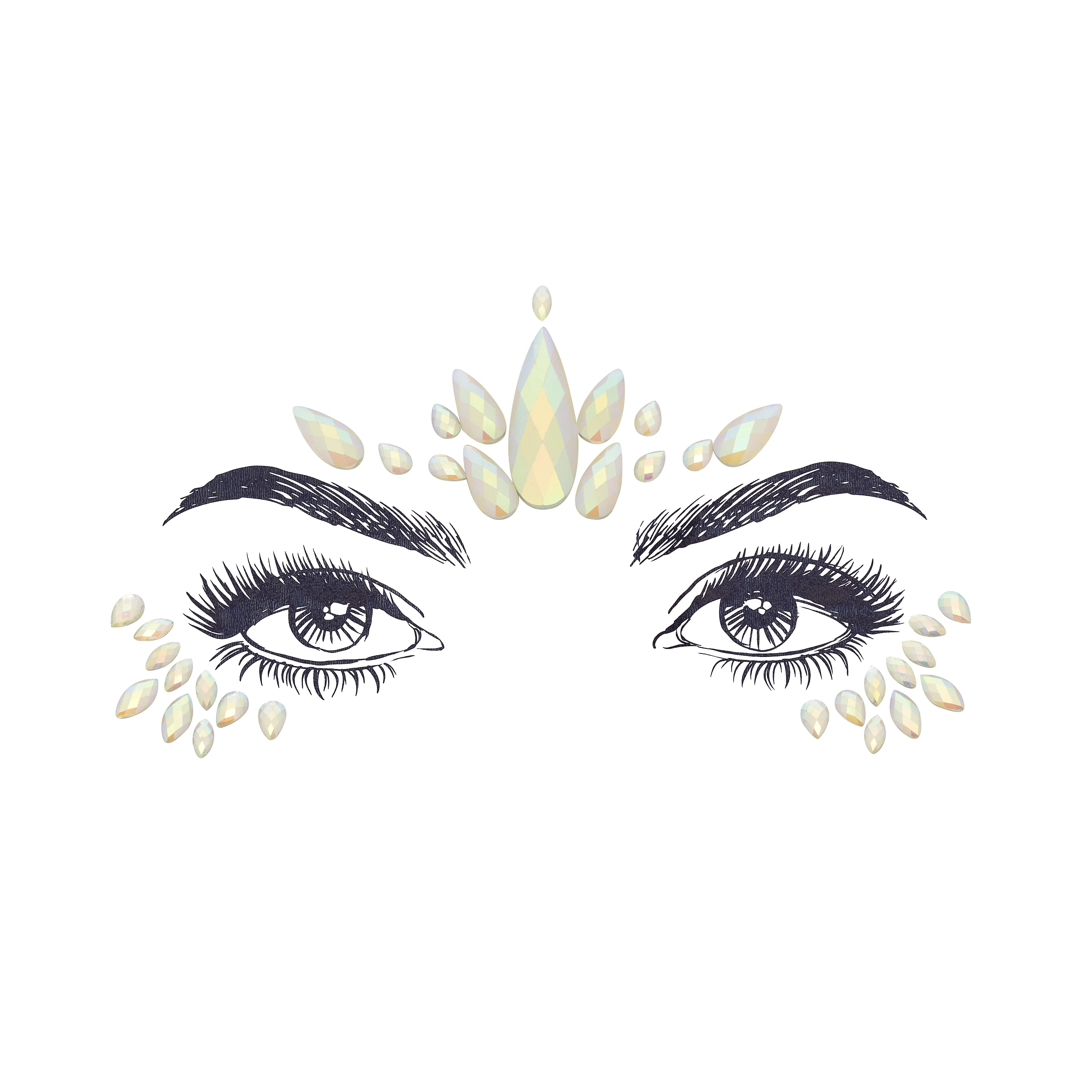 Radha Face Gem Stickers