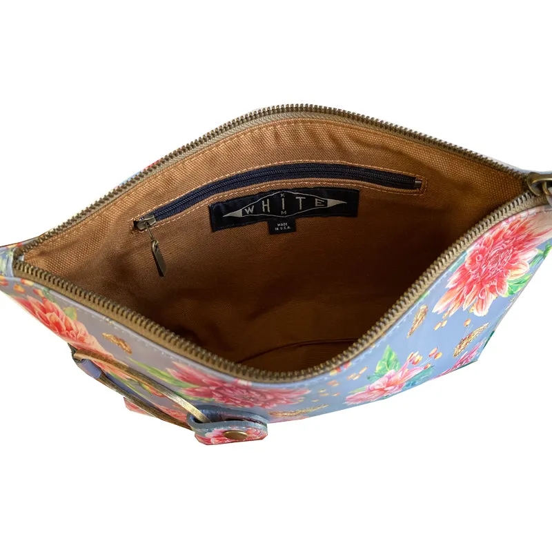 Ring Clutch - Blue Floral