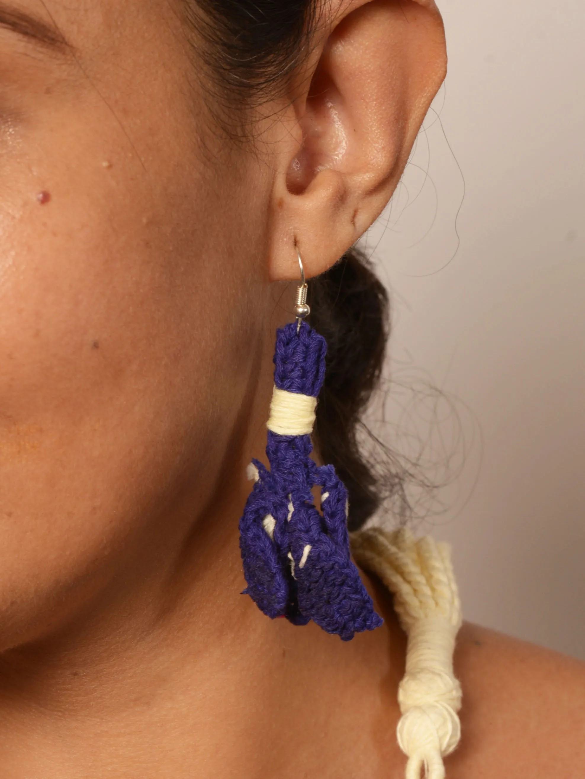 Sanaya Crochet Necklace & Earrings  set