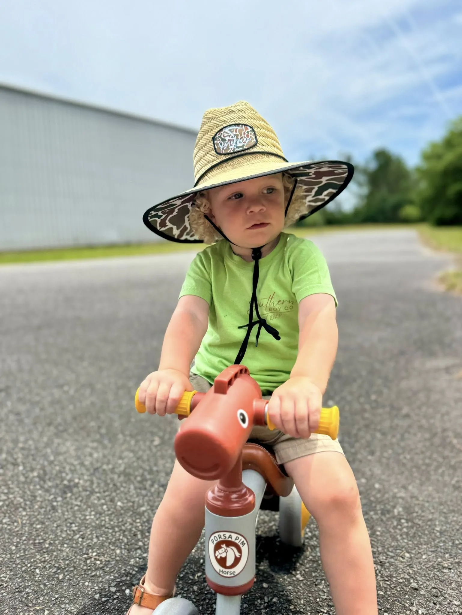 SBC Camo Straw Kids Hat
