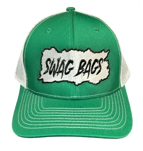 Swag Bags Green/White Hat