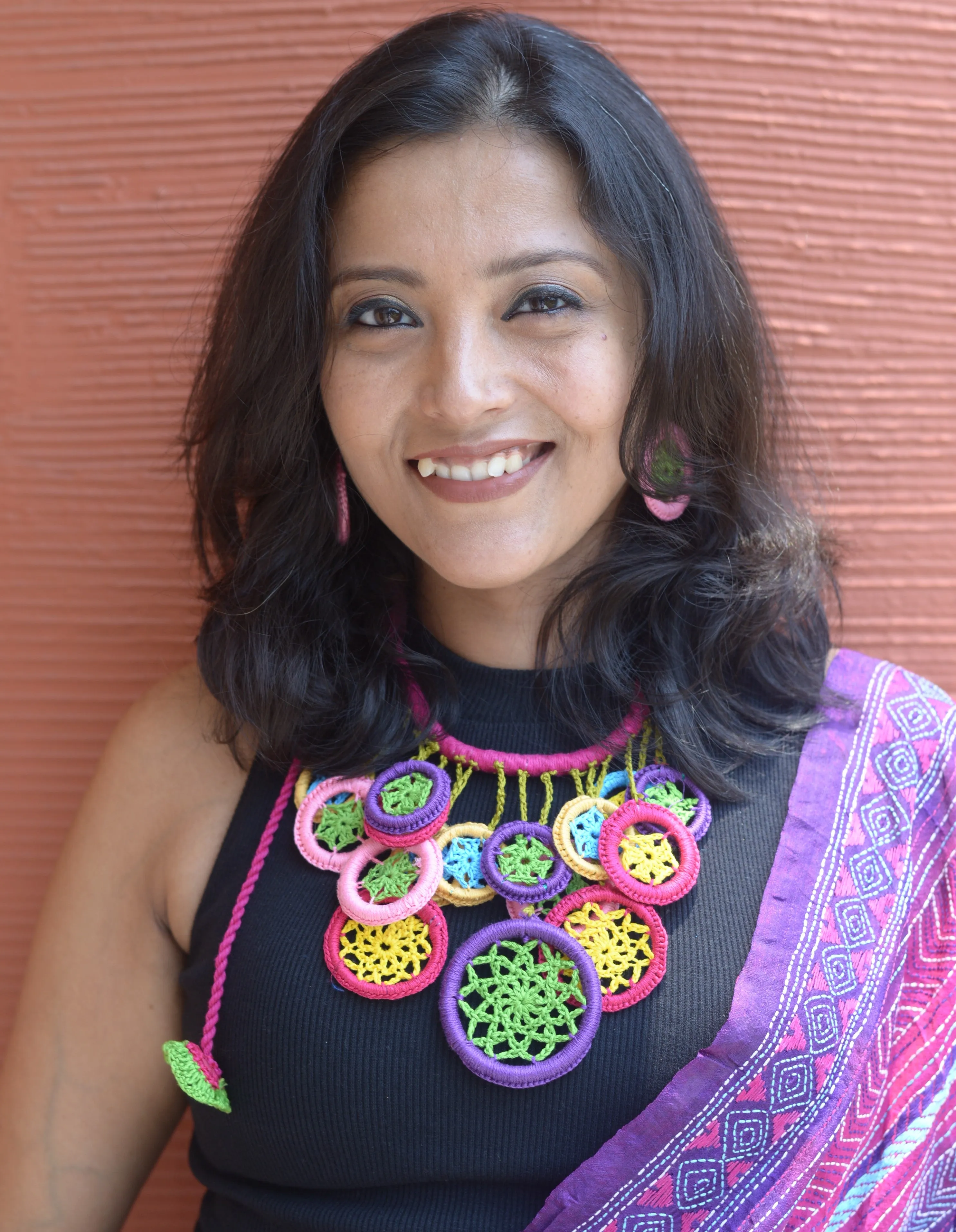 Twisha Crochet Necklace & Earrings  set