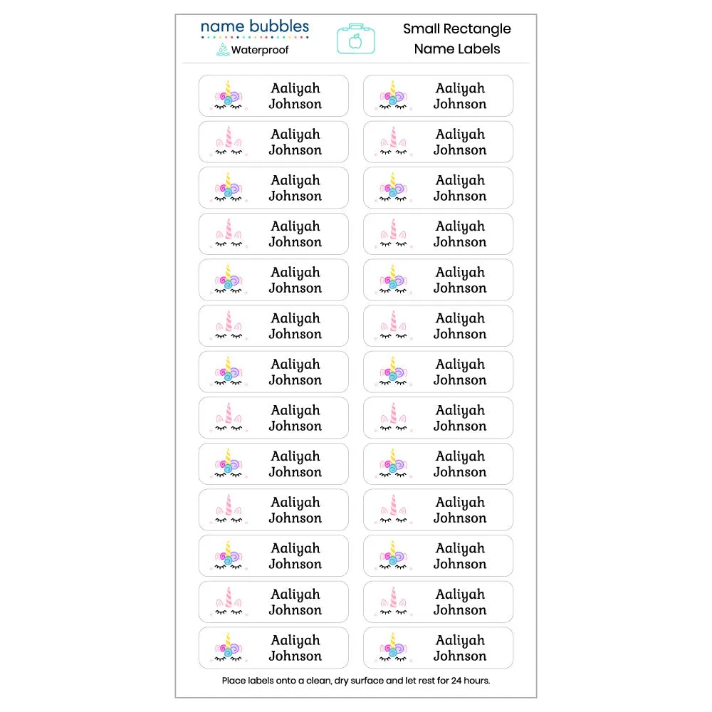 Unicorn Name Labels