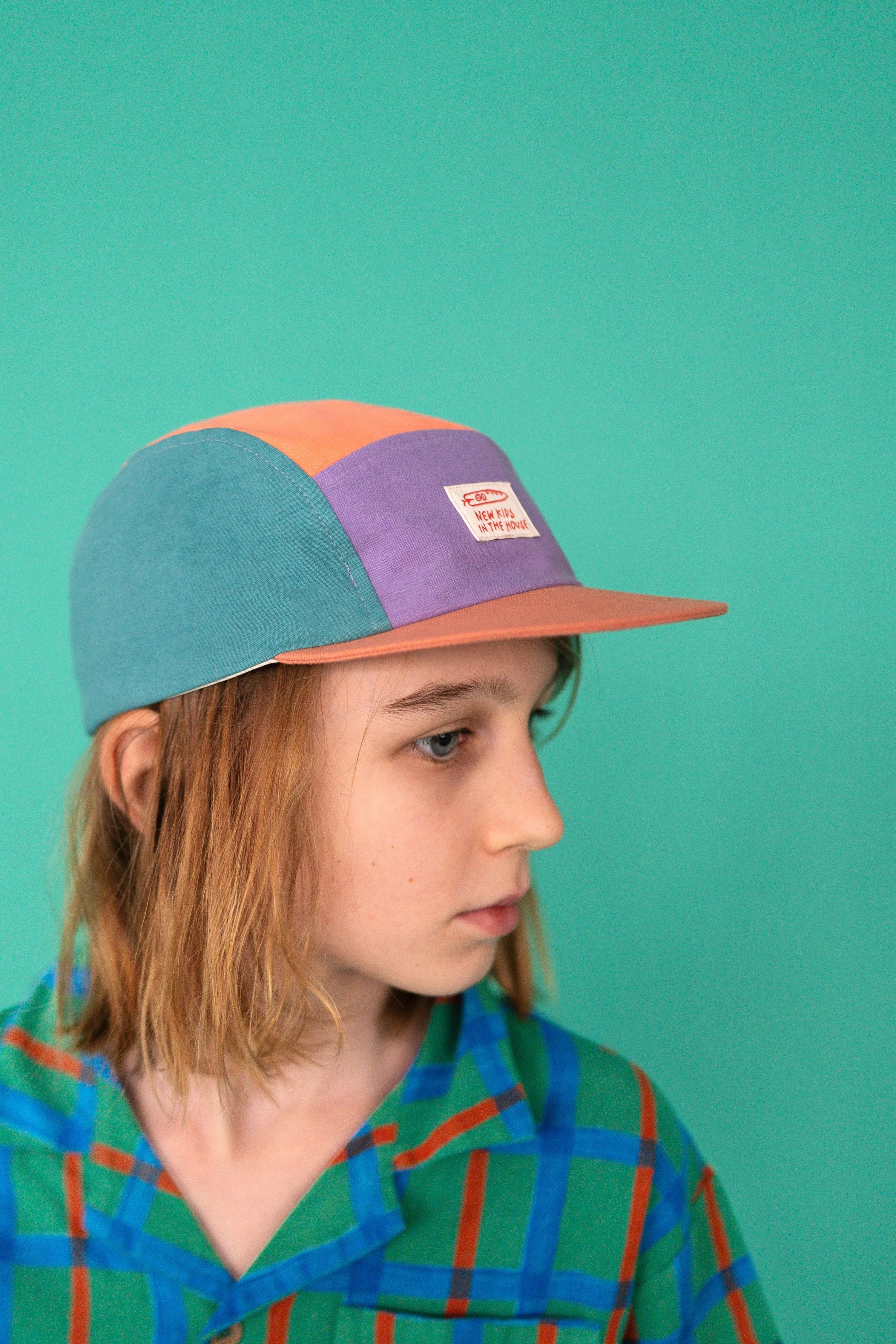 Upcycled 5-Panel Kids & Teens Summer Cap