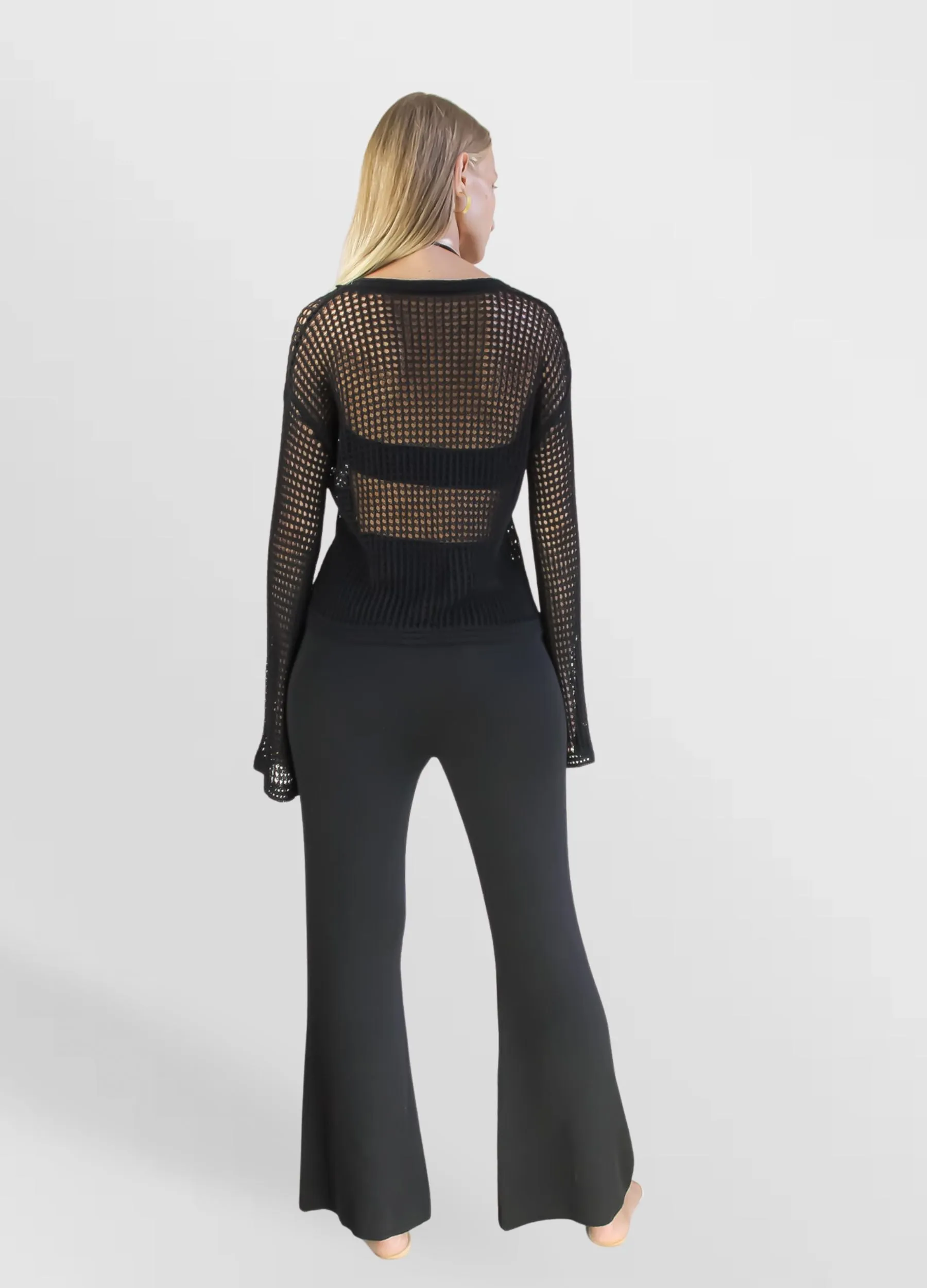 Zimmi Crochet Black Top