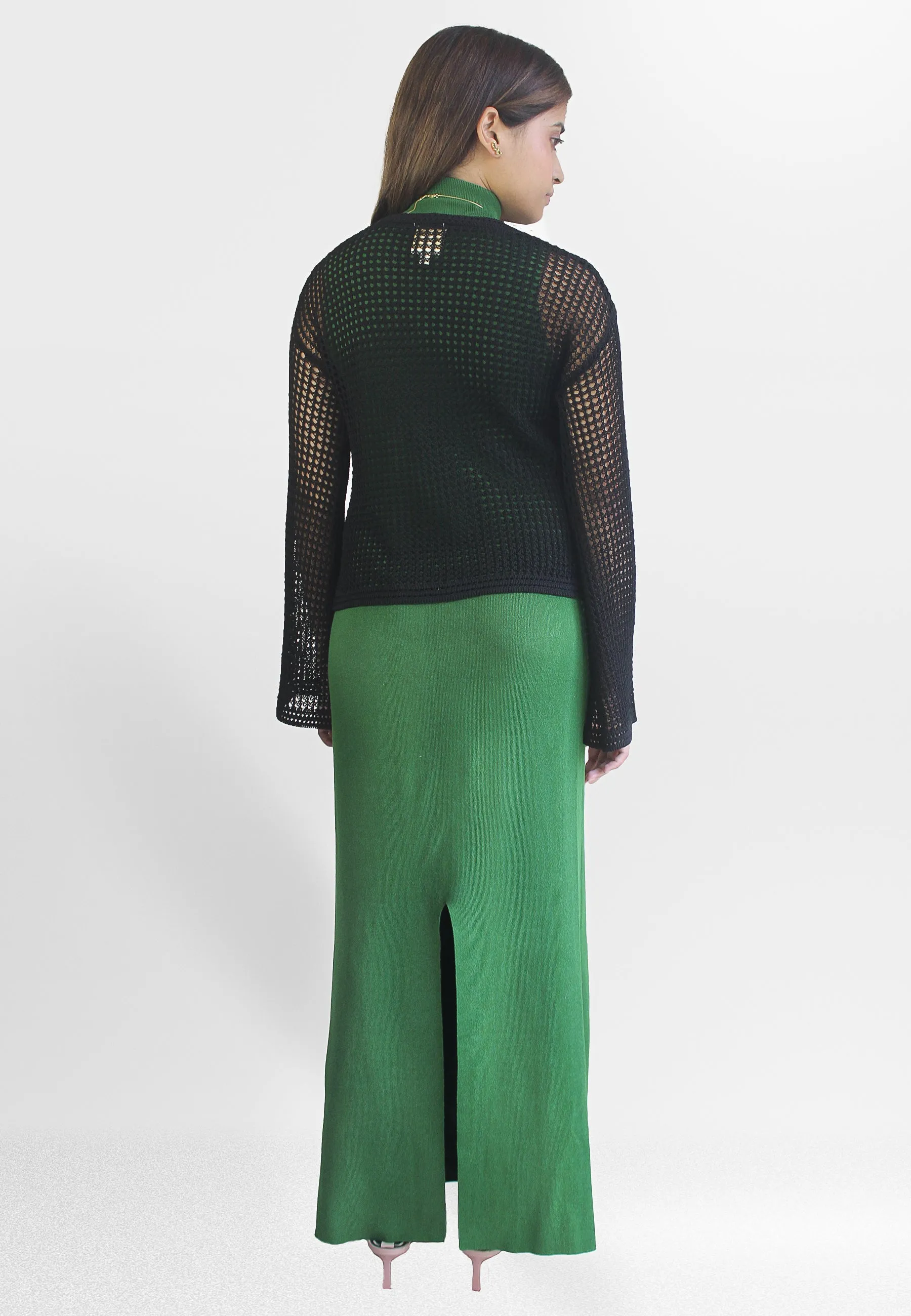 Zimmi Crochet Black Top