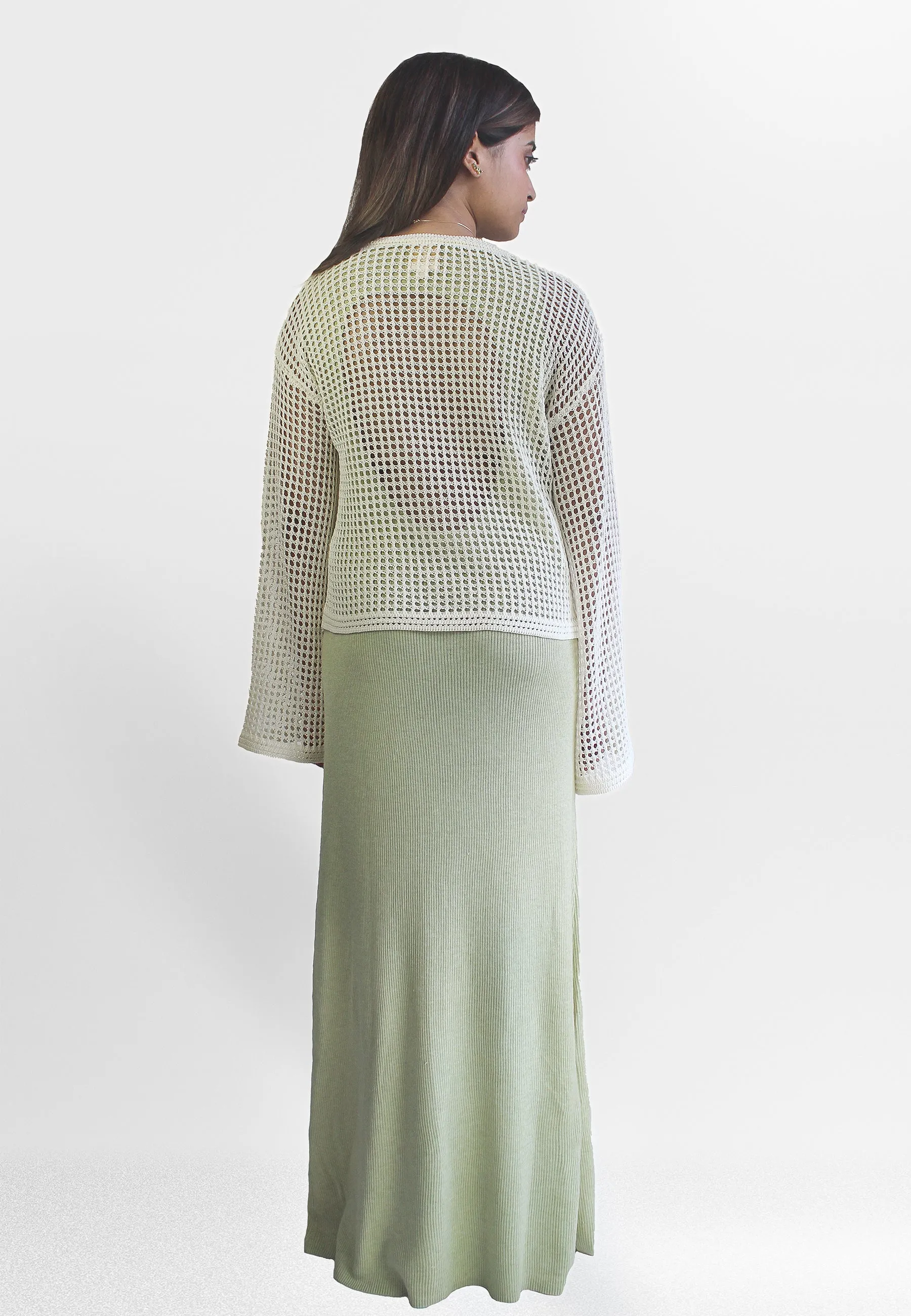 Zimmi Crochet Off-White Top