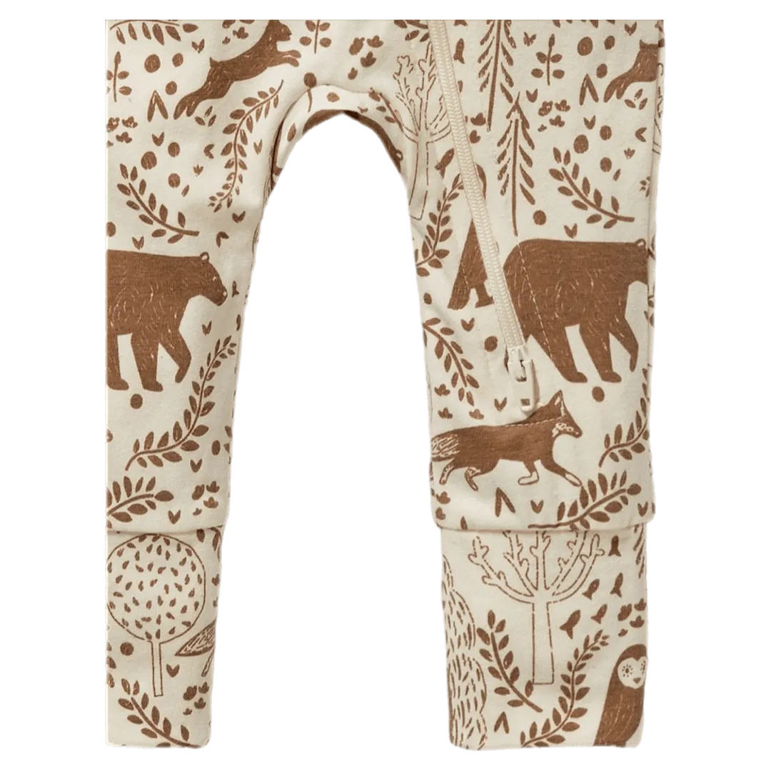 Zipsuit with Feet - Winter Forest